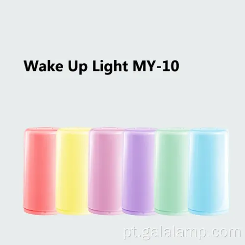 Almo de despertador de simulação de acordado leve ao nascer